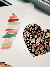 Load image into Gallery viewer, Black Floral Heart