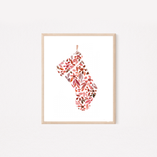 Load image into Gallery viewer, Floral Stocking - Art Print