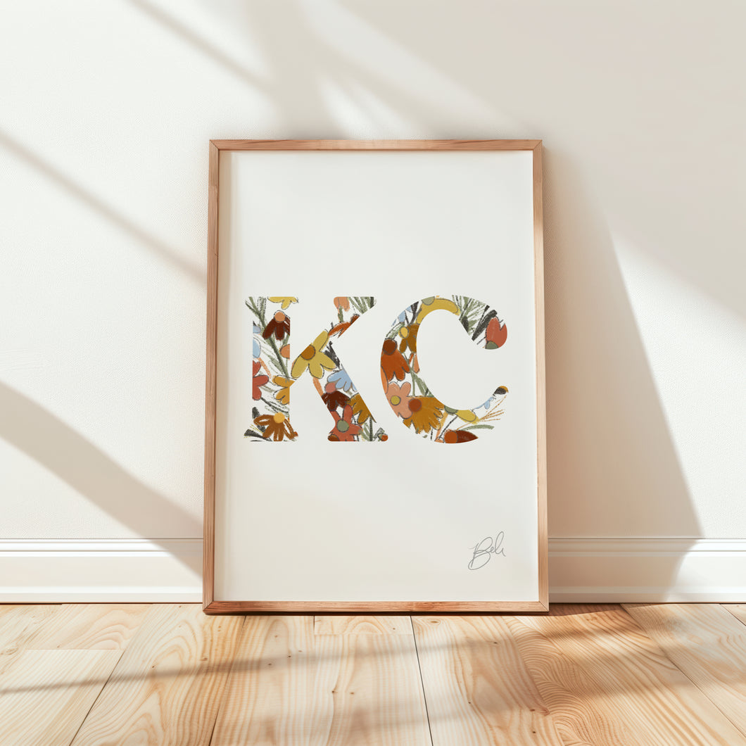Floral KC - Art Print