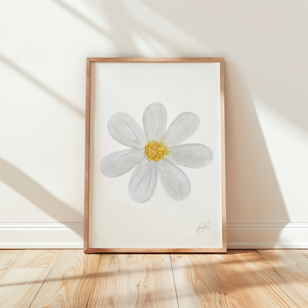 Daisy - Watercolor Print