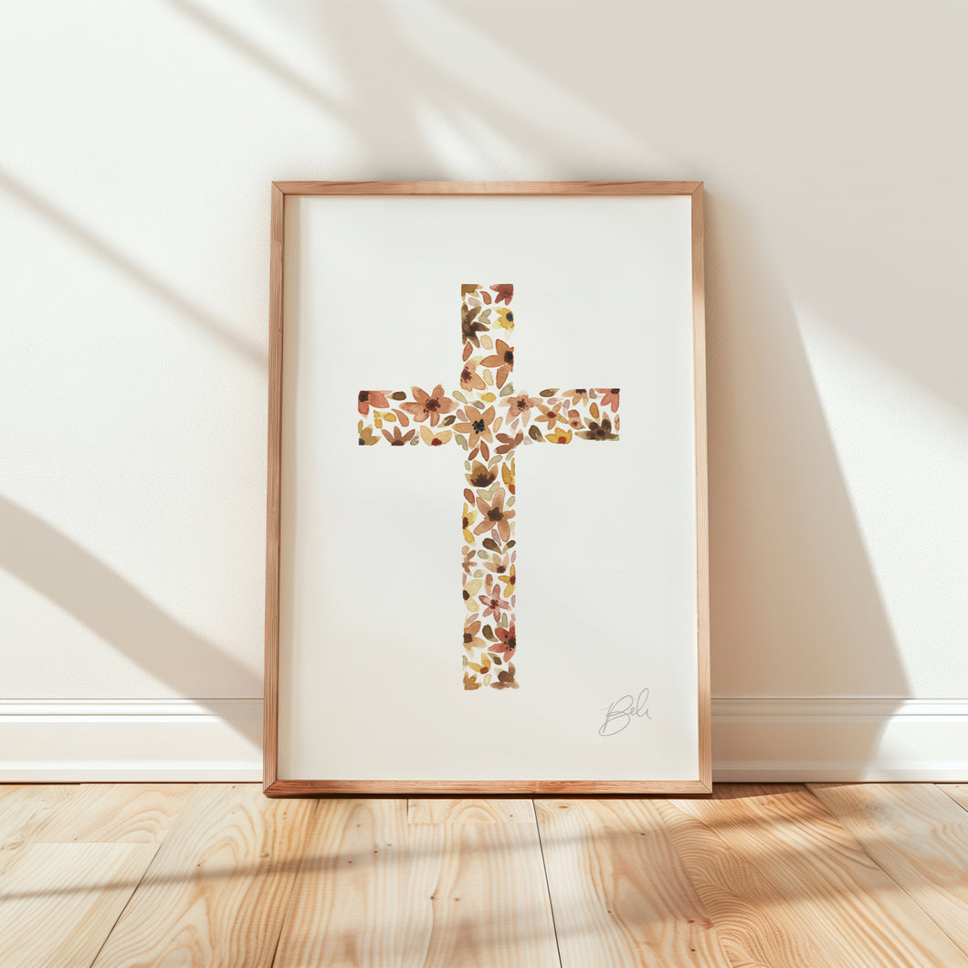 Cross - Watercolor Print