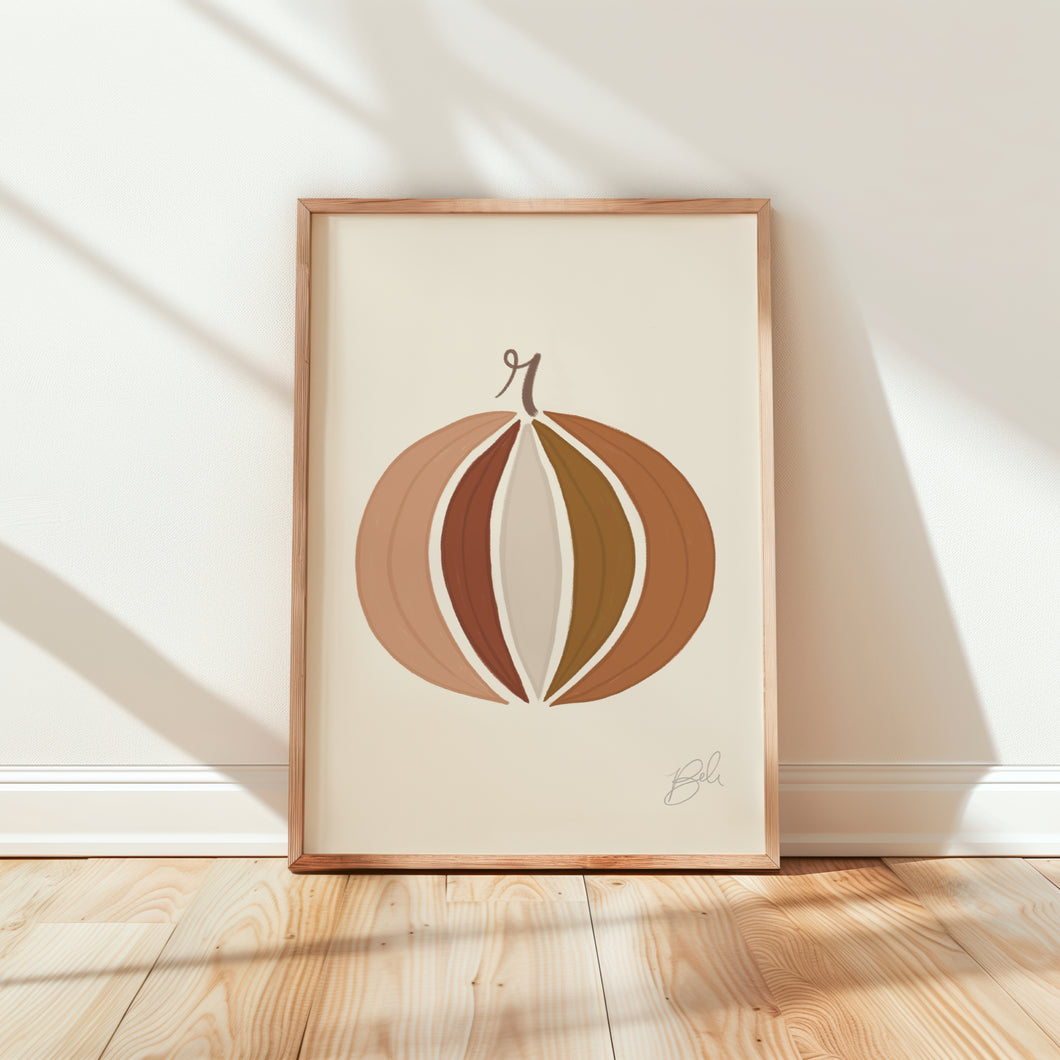 Boho Pumpkin - Art Print