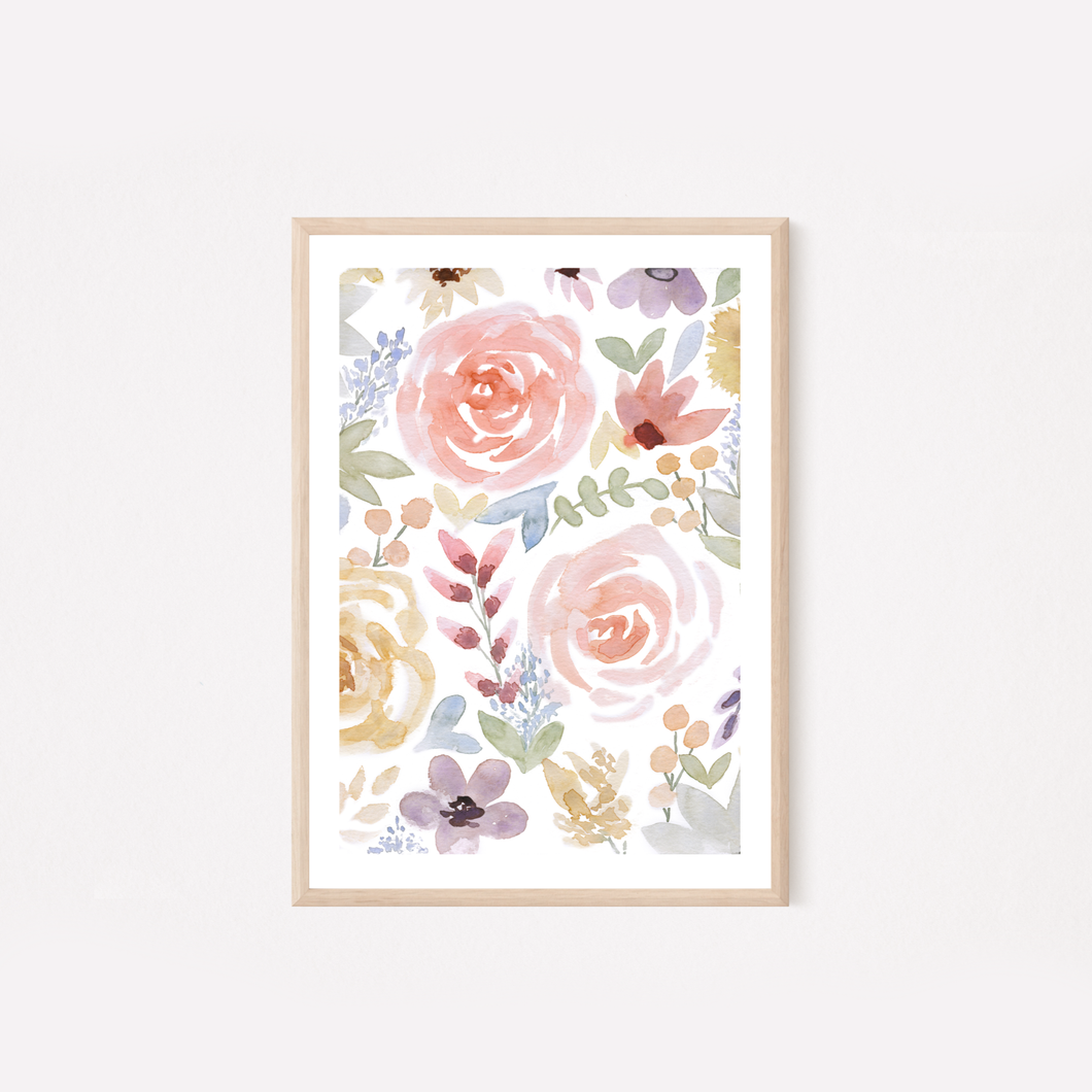 Spring Blooms - Watercolor Print