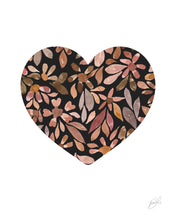 Load image into Gallery viewer, Black Floral Heart
