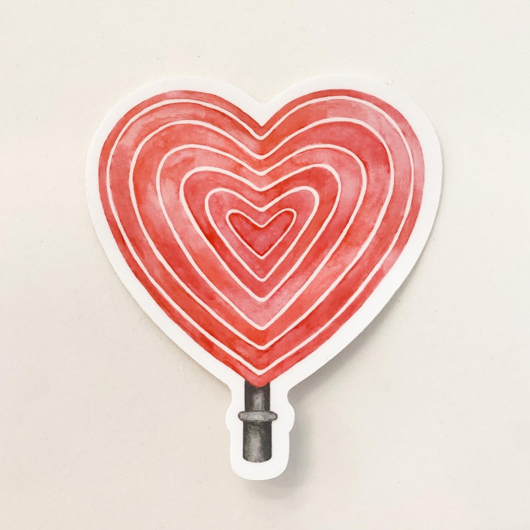 LS Hartley Heart Sticker