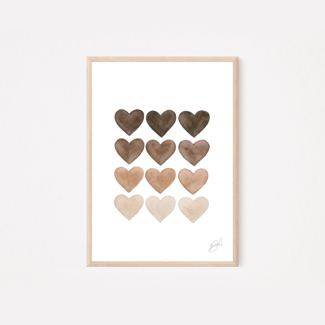 Unity Hearts -  Art Print