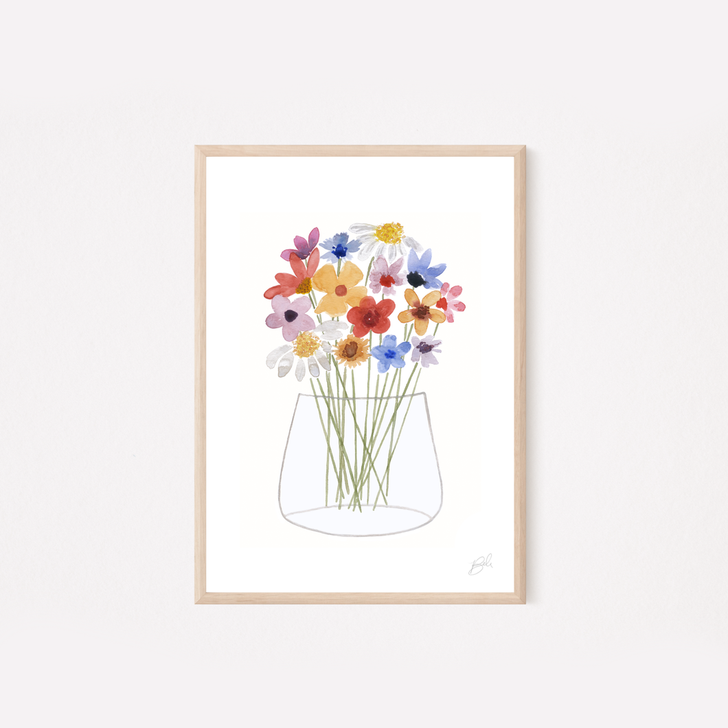 Wildflowers - Watercolor Print