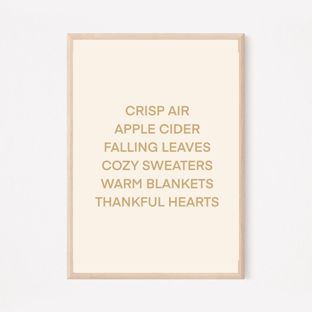 Fall Words / Print