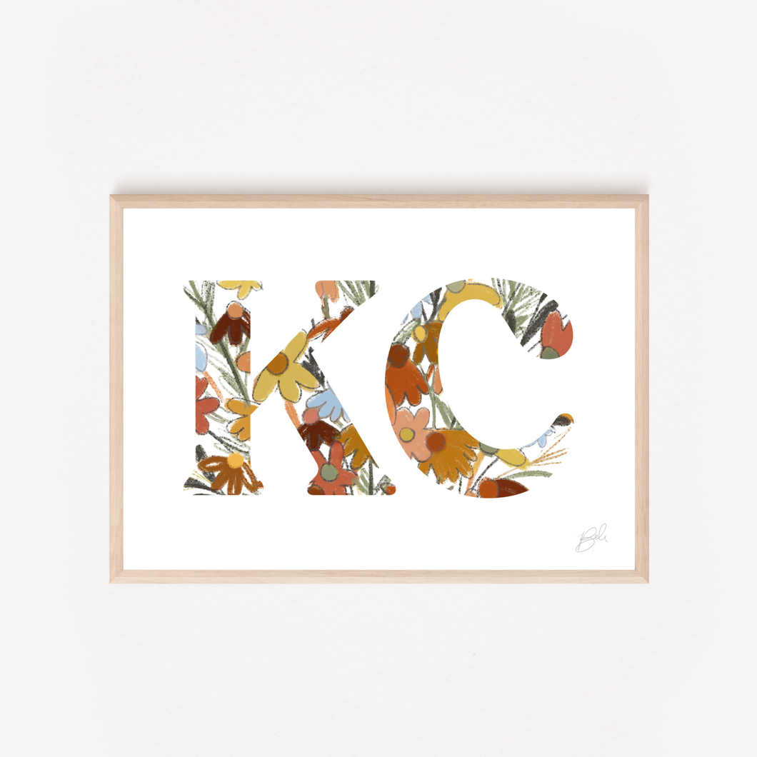 Floral KC - Art Print