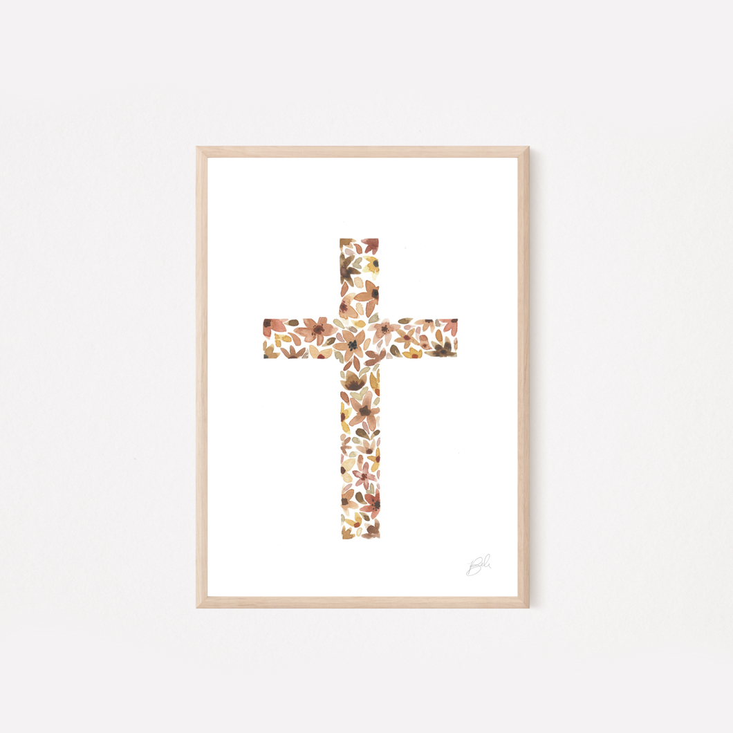 Cross - Watercolor Print