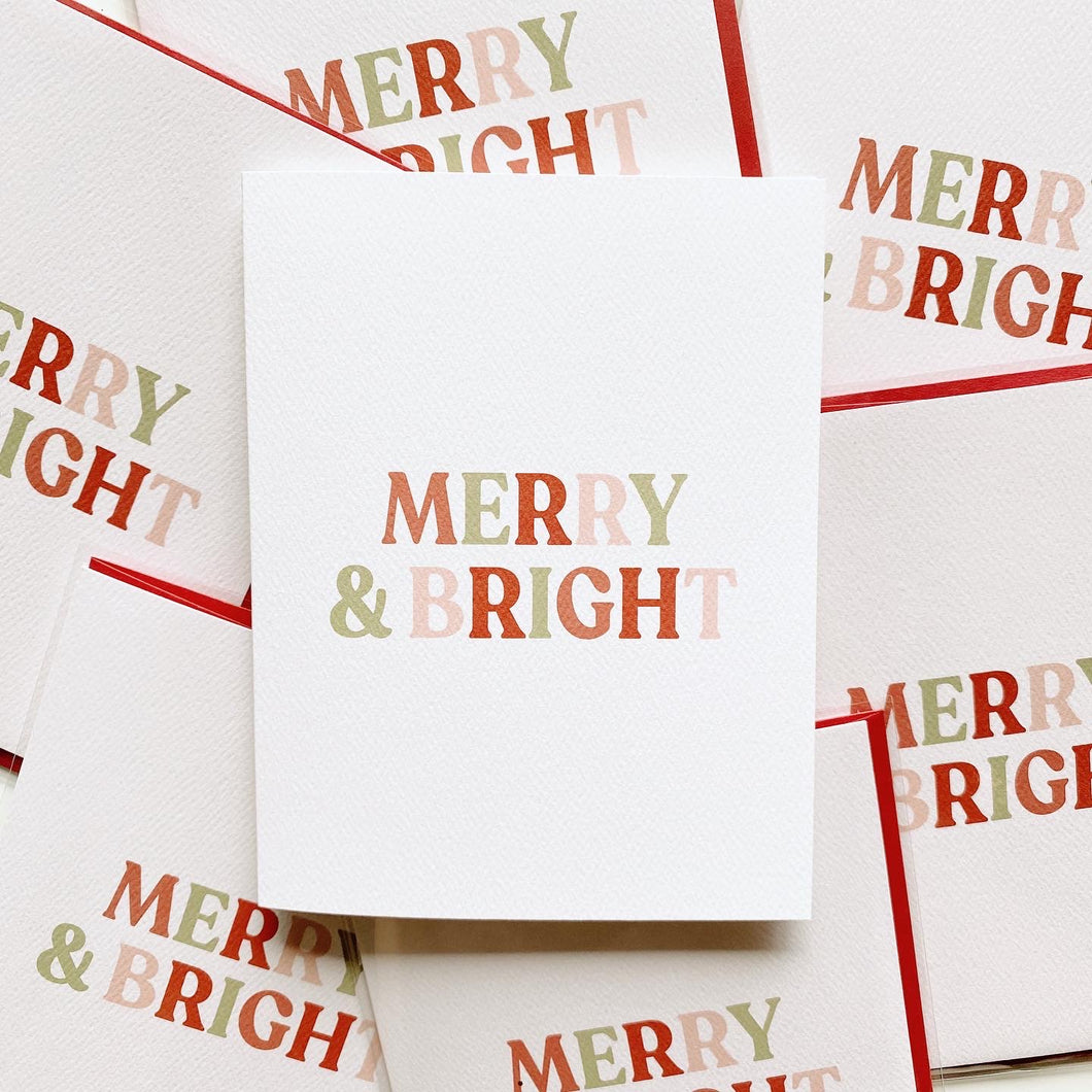 “Merry & Bright” Greeting Card