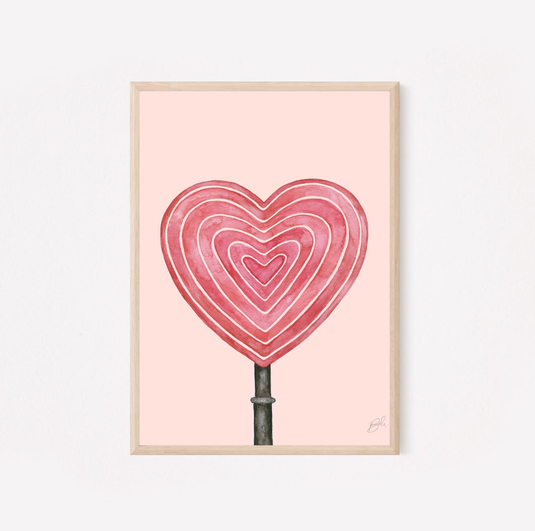 LS Hartley Heart - Art Print