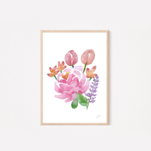 Load image into Gallery viewer, Floral Bunch - Watercolor Print
